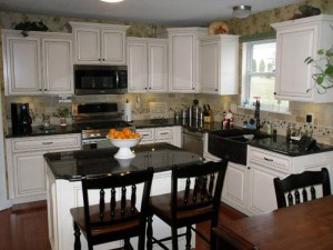 white cabinet refacing st. louis