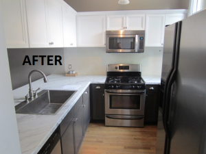 Kitchen cabinet refacing project in St.Louis, MO